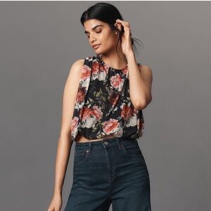 NWT | By Anthropologie Mesh Bubble Top